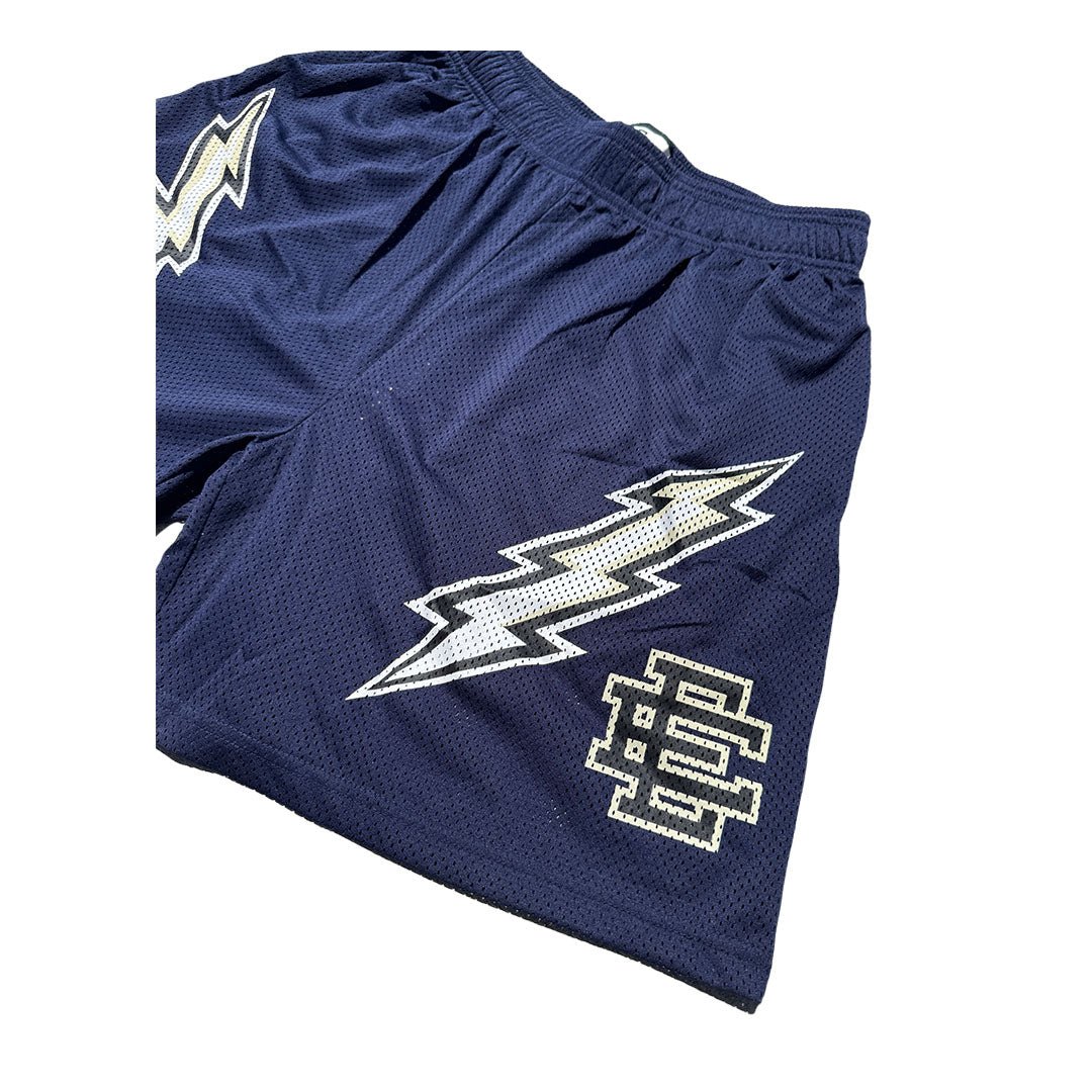 Eric Emanuel EE Short Navy Cream Bolt by Eric Emanuel - NWAHype No.1 for streetwear Shorts in USA