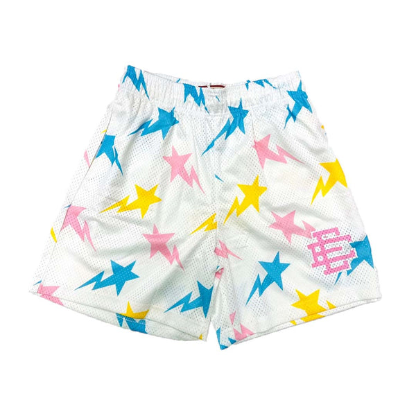 Eric Emanuel x BAPE EE Basic Short White/Multi by Eric Emanuel - NWAHype No.1 for streetwear Shorts in USA