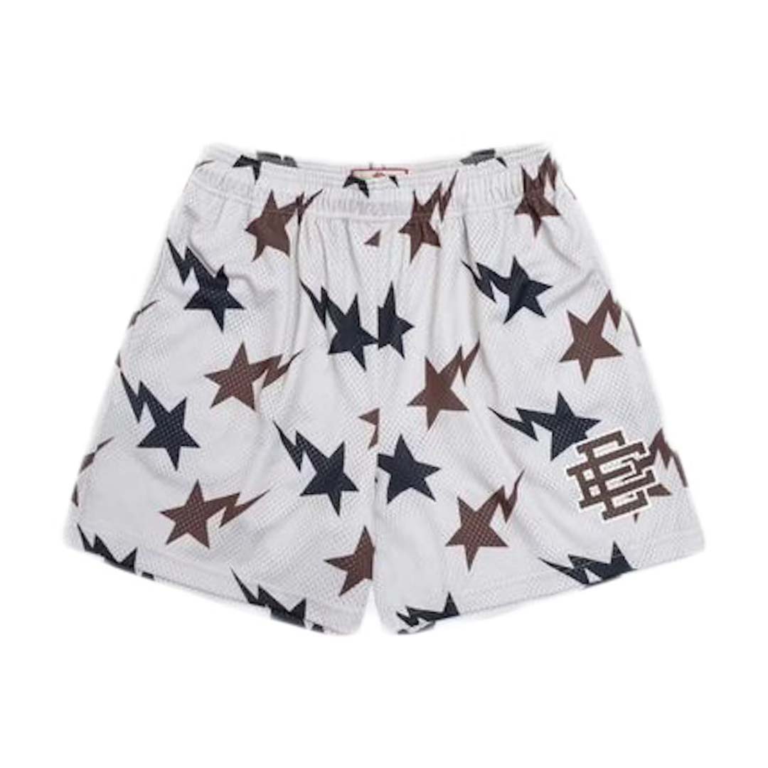 Eric Emanuel x Bape EE Short White Navy Brown by Eric Emanuel - NWAHype No.1 for streetwear Shorts in USA