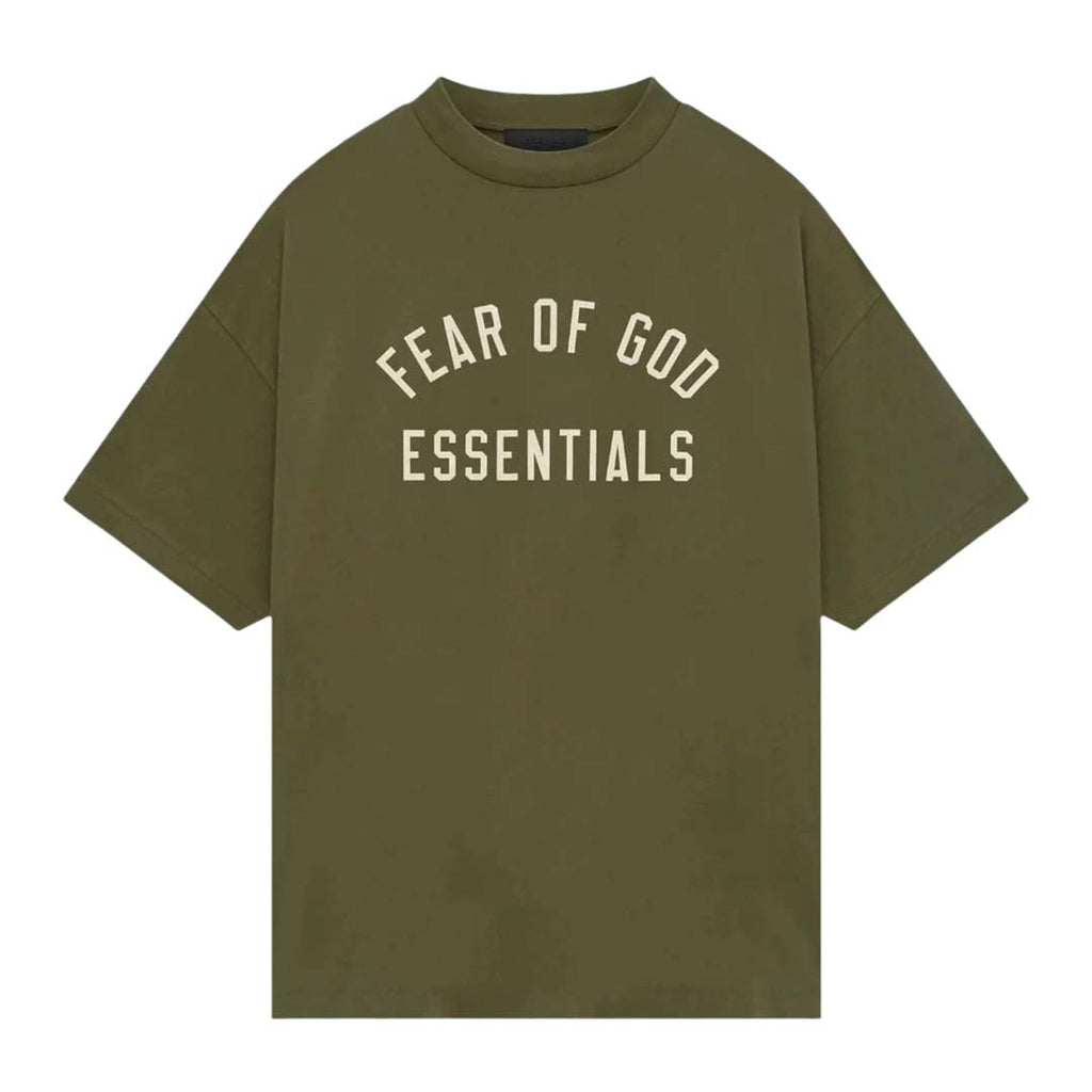 Essentials Fear of God Jersey Crewneck Tee Military by Fear of God Essentials - NWAHYPE No.1 for streetwear T-Shirts in USA