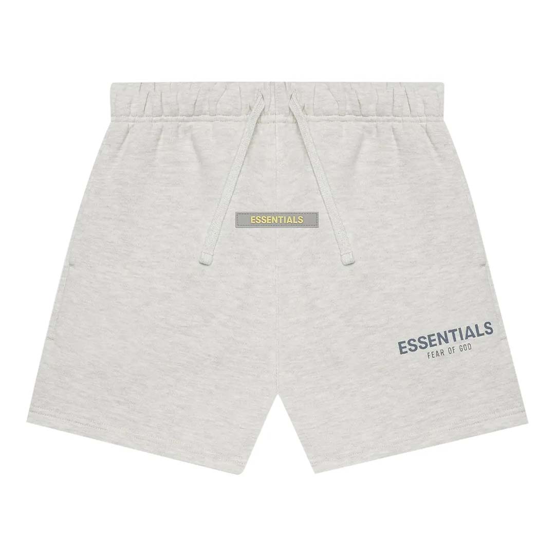 Essentials Fear of God KIDS Light Oatmeal Shorts by Fear of God Essentials - NWAHYPE No.1 for streetwear Shorts in USA