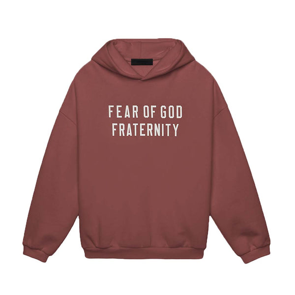 Fear of God Essentials Crimson Heavy Fleece Hoodie by Fear of God Essentials - NWAHype No.1 for streetwear Hoodies in USA