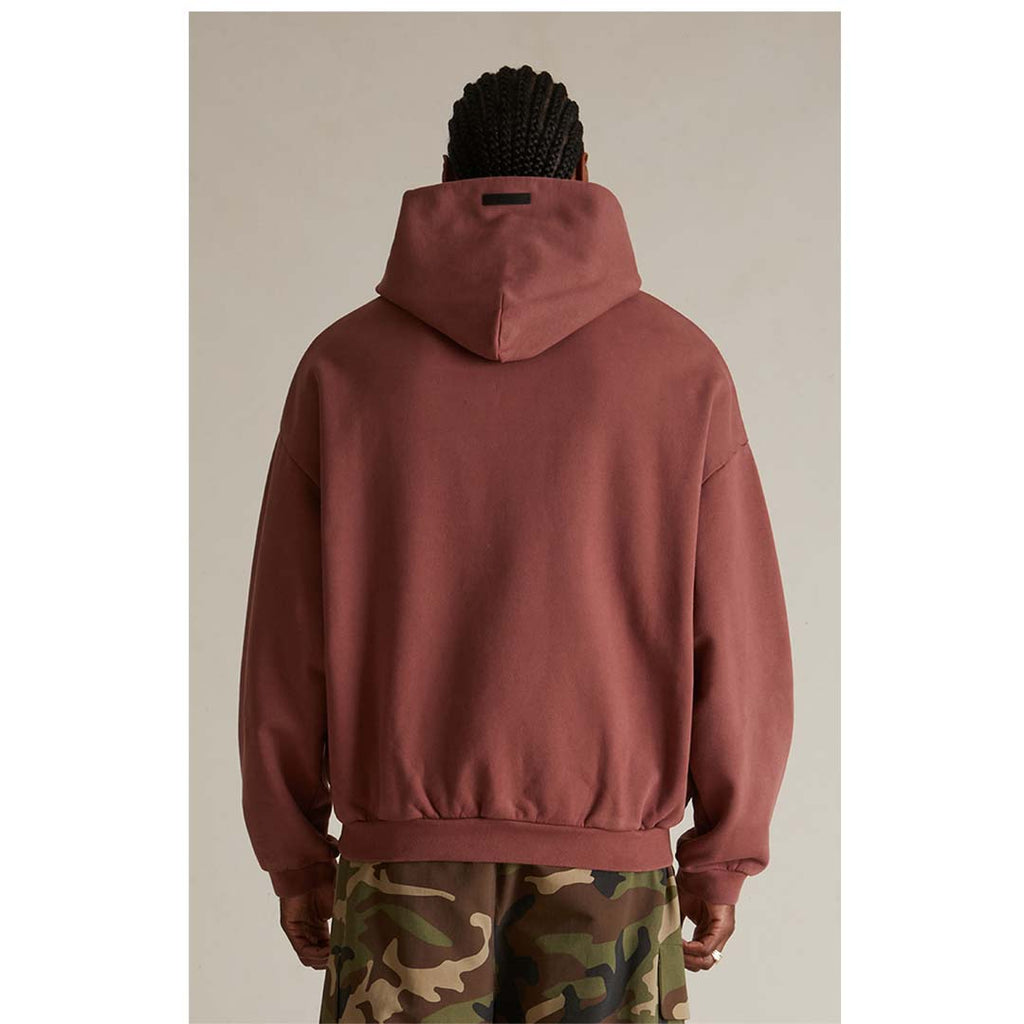 Fear of God Essentials Crimson Heavy Fleece Hoodie by Fear of God Essentials - NWAHype No.1 for streetwear Hoodies in USA