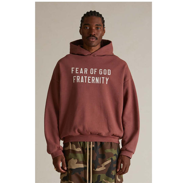 Fear of God Essentials Crimson Heavy Fleece Hoodie by Fear of God Essentials - NWAHype No.1 for streetwear Hoodies in USA