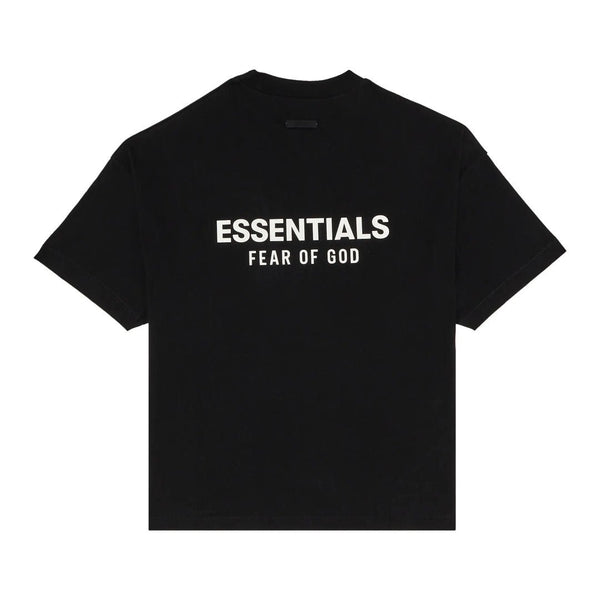 Fear of God Essentials Jersey Crewneck Tee Black White by Fear of God Essentials - NWAHype 1 for streetwear T-Shirts in USA