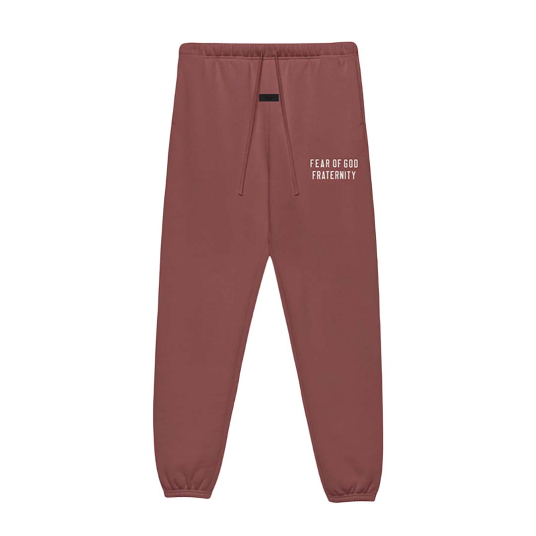 Fear of God Essentials KIDS Crimson Heavy Fleece Sweatpants by Fear of God Essentials - NWAHYPE No.1 for streetwear Pants in USA