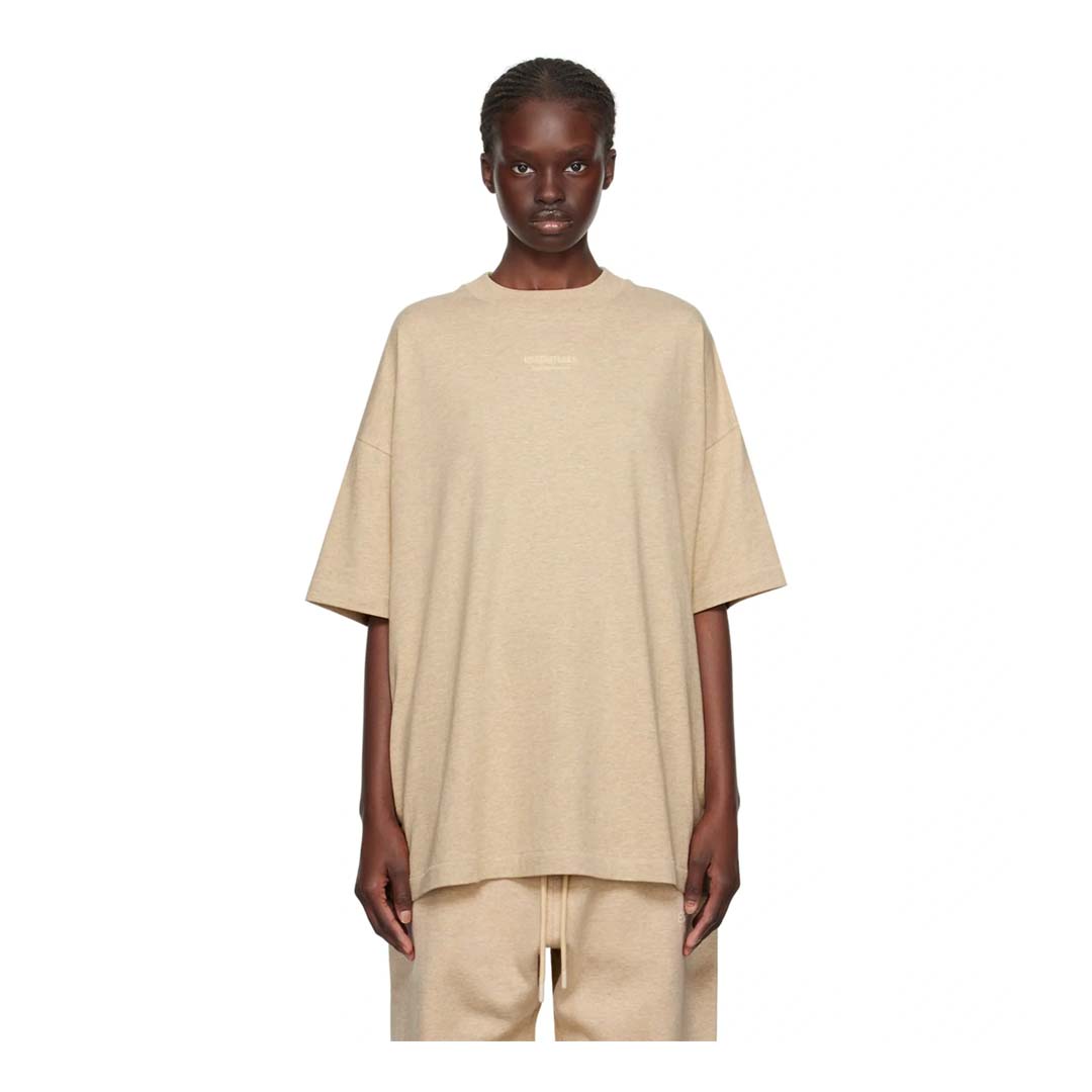 Fear of God Essentials Oversized Tee 'Gold Heather' by Fear of God Essentials - NWAHYPE No.1 for streetwear T-Shirts in USA
