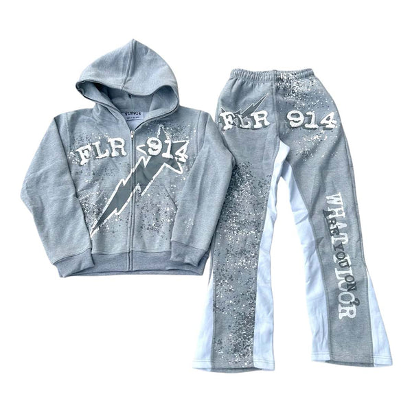 Floor 914 All Star Sweatsuit Hoodie & Sweatpants Heather Grey by Floor 914 - NWAHype 1 for streetwear Hoodies in USA