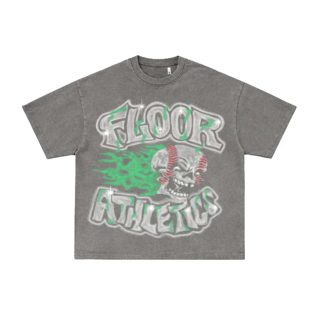 Floor 914 Grazeball Faded Grey Tee by Floor 914 - NWAHYPE No.1 for streetwear T-Shirts in USA