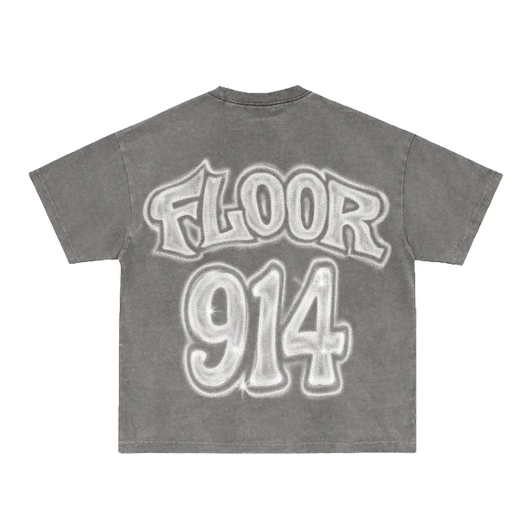 Floor 914 Grazeball Faded Grey Tee by Floor 914 - NWAHYPE No.1 for streetwear T-Shirts in USA