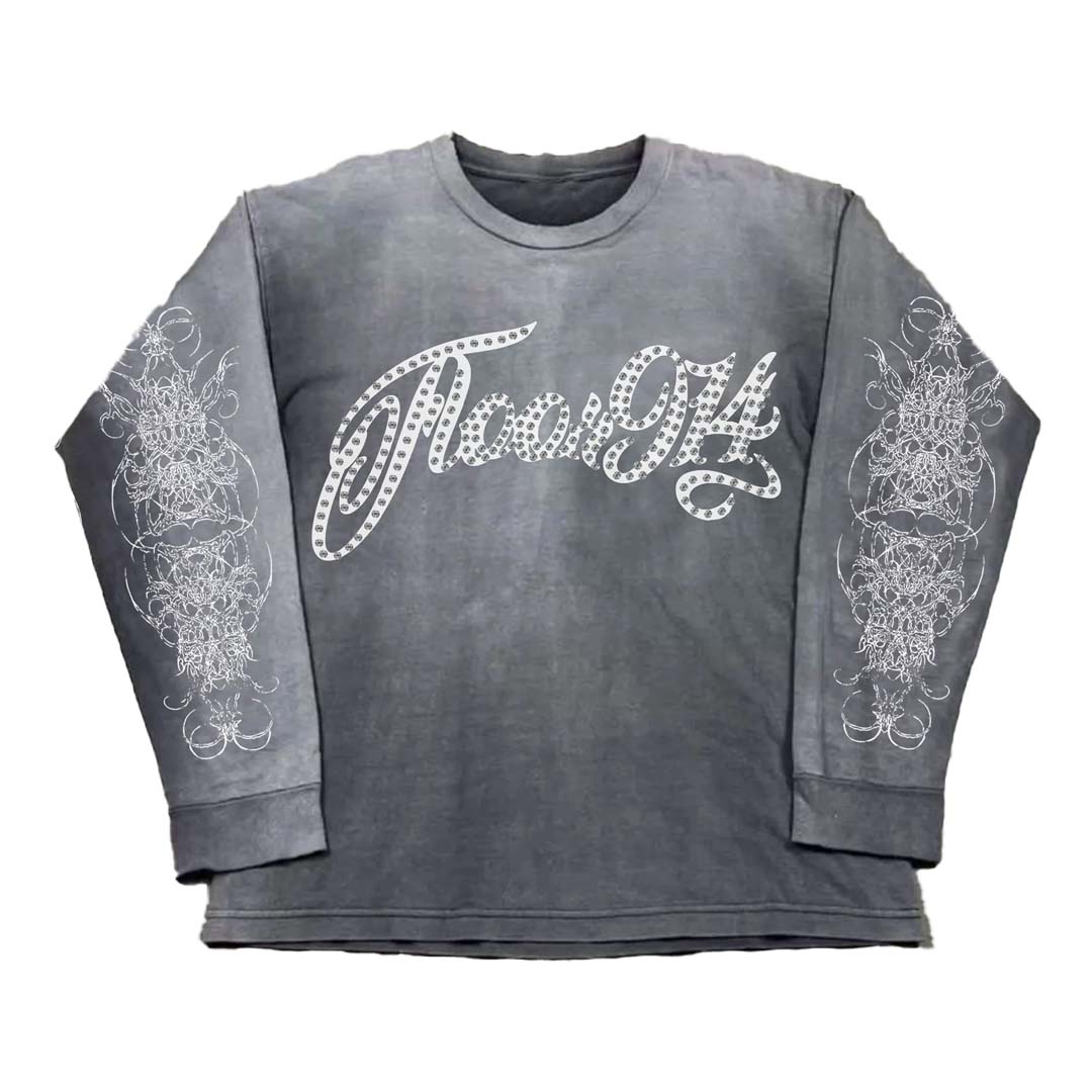 Floor 914 Phantom Long Sleeve Tee Faded Grey by Floor 914 - NWAHYPE No.1 for streetwear T-Shirts in USA