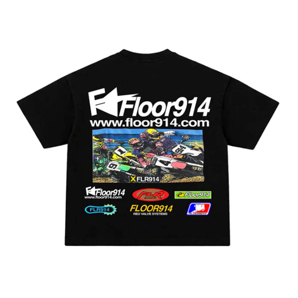 Floor 914 Race Girl Black Tee by Floor 914 - NWAHYPE No.1 for streetwear T-Shirts in USA