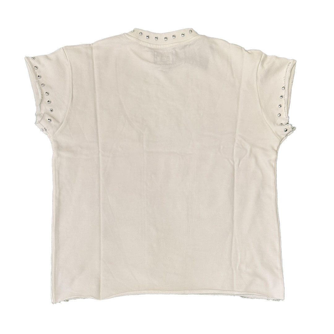 Floor 914 Skull Inferno Cutoff White by Floor 914 - NWAHype 1 for streetwear T-Shirts in USA