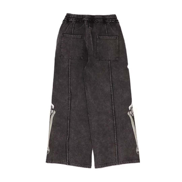 Floor 914 Skull Sweatpants Faded Black by Floor 914 - NWAHYPE No.1 for streetwear Pants in USA