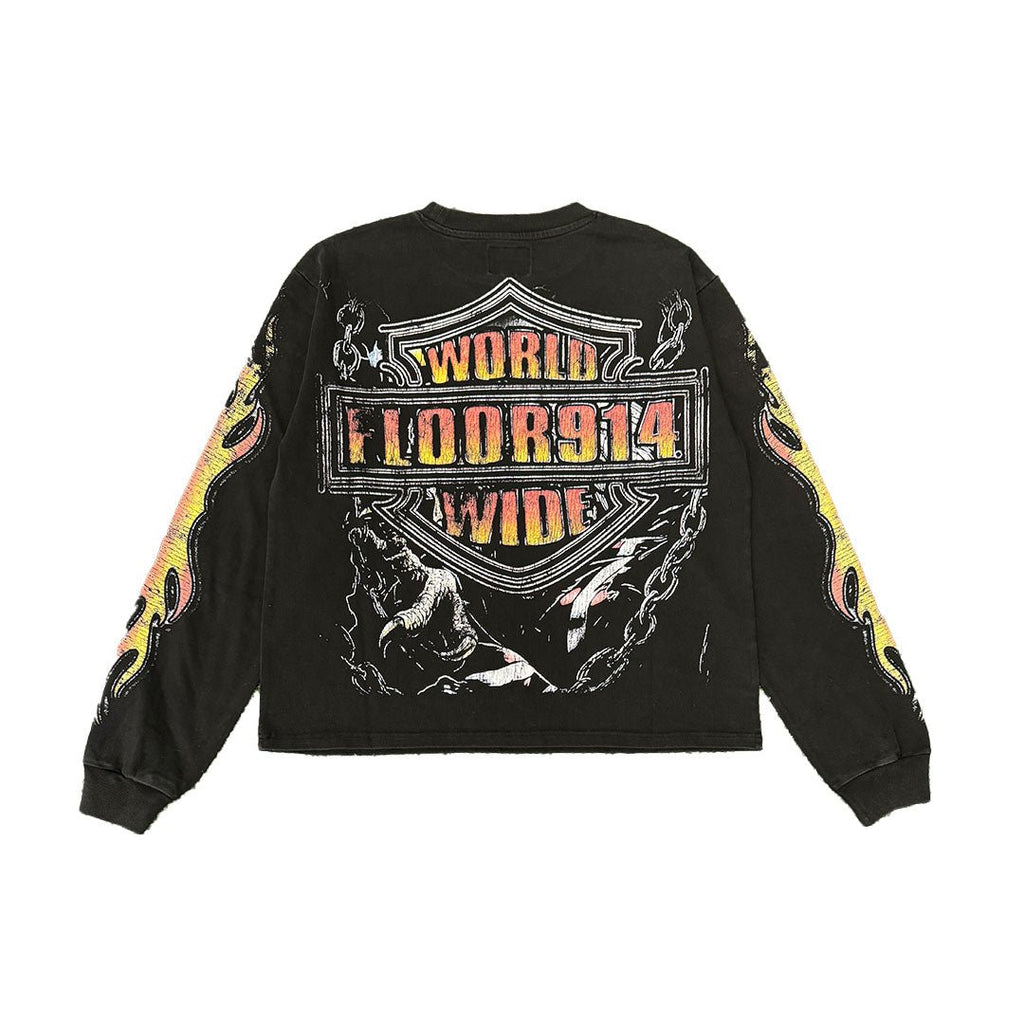 Floor 914 Sky Striker Long Sleeve Grey by Floor 914 - NWAHype 1 for streetwear T-Shirts in USA