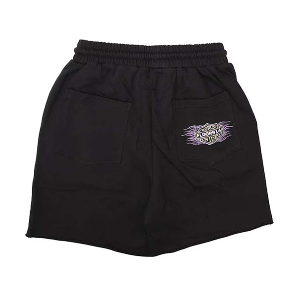 Floor 914 Sky Striker Shorts Black Wash Purple by Floor 914 - NWAHYPE No.1 for streetwear Shorts in USA