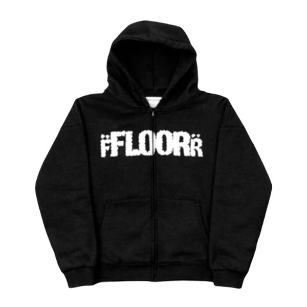 Floor 914 Studded Black Hoodie by Floor 914 - NWAHYPE No.1 for streetwear Hoodies in USA