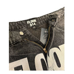 Floor 914 Uniform Jean Shorts Black Wash by Floor 914 - NWAHype 1 for streetwear Shorts in USA