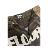 Floor 914 Uniform Jean Shorts Brown Wash by Floor 914 - NWAHype 1 for streetwear Shorts in USA