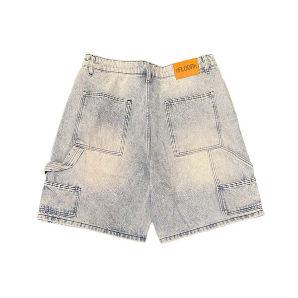 Floor 914 Uniform Jean Shorts Light Wash Blue by Floor 914 - NWAHype 1 for streetwear Shorts in USA