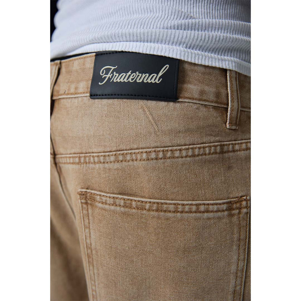 Fraternal Khaki Dagger Jorts by Fraternal - NWAHYPE No.1 for streetwear Shorts in USA