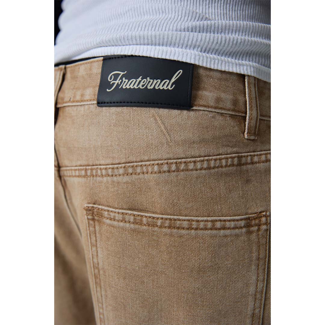 Fraternal Khaki Dagger Jorts by Fraternal - NWAHYPE No.1 for streetwear Shorts in USA