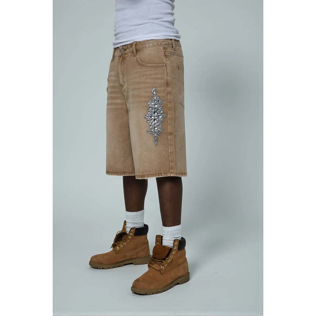 Fraternal Khaki Dagger Jorts by Fraternal - NWAHYPE No.1 for streetwear Shorts in USA