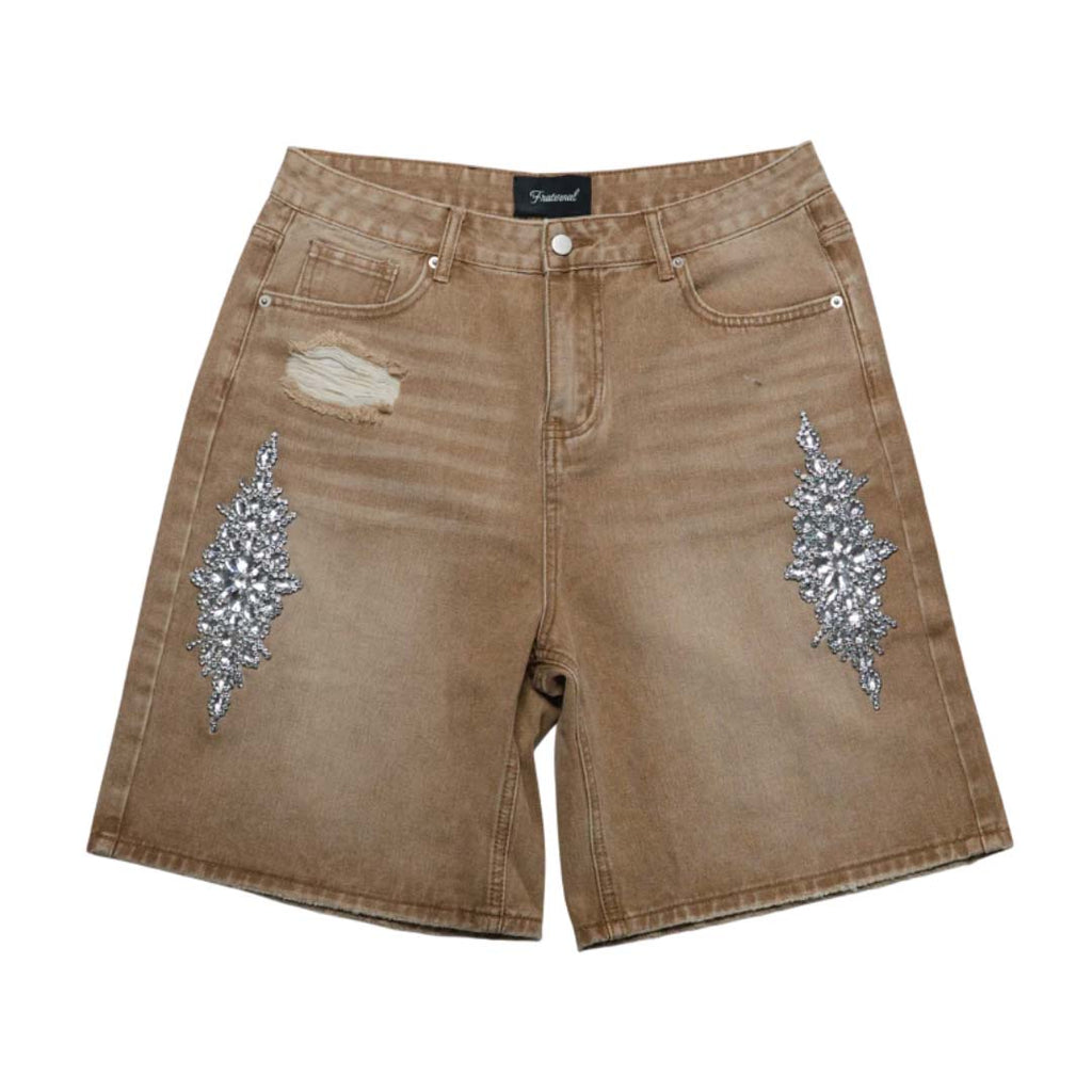 Fraternal Khaki Dagger Jorts by Fraternal - NWAHYPE No.1 for streetwear Shorts in USA