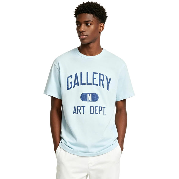 Gallery Dept. Art Dept Tee 'Light Blue/White' by Gallery Dept - NWAHYPE No.1 for streetwear T-Shirts in USA