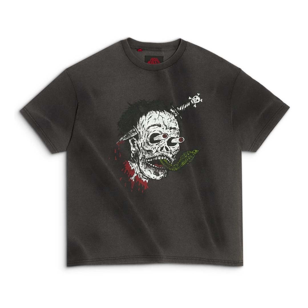 Gallery Dept Art That Kills Glitch Skull Faded Tee by Gallery Dept - NWAHype 1 for streetwear T-Shirts in USA