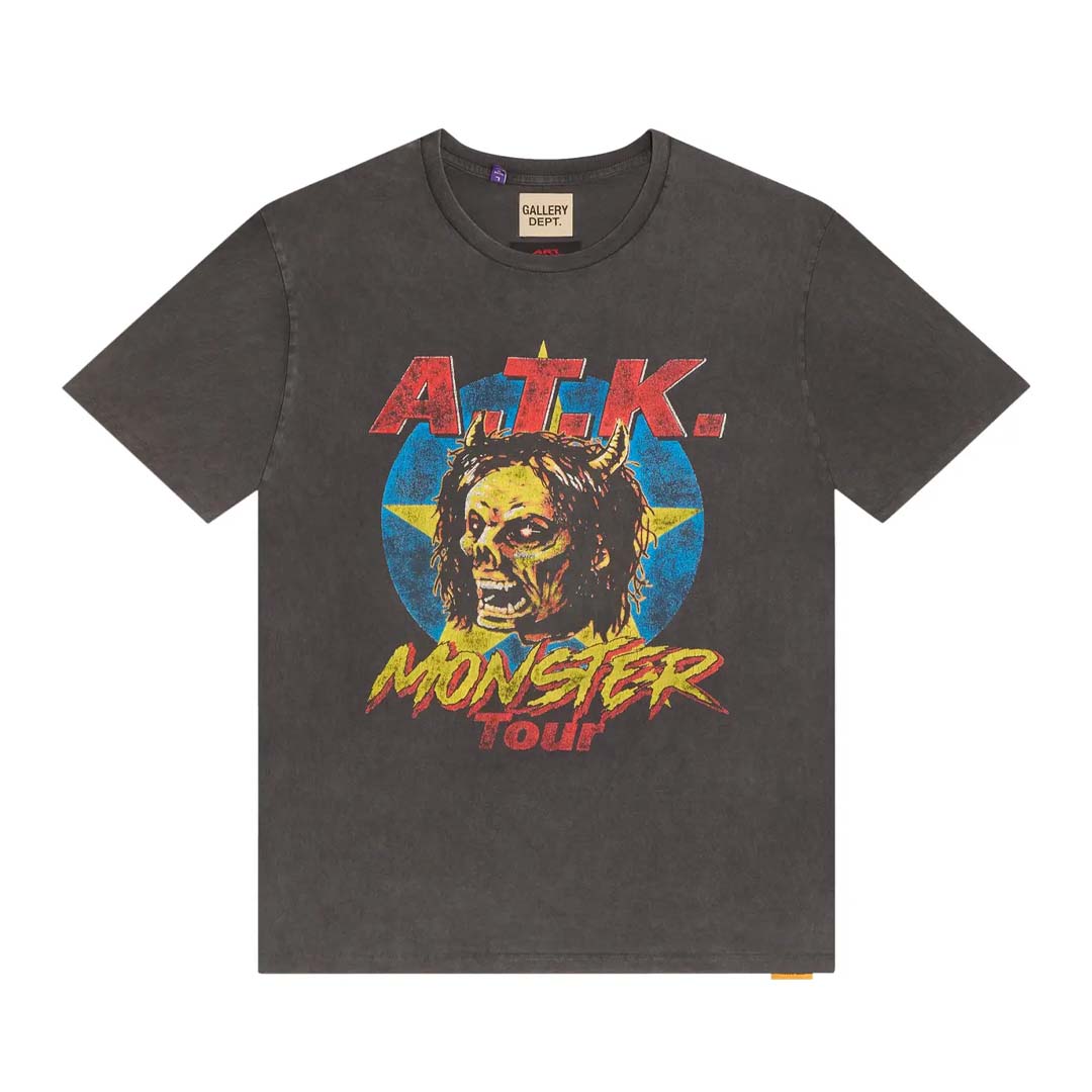 GALLERY DEPT. A.T.K. MONSTER Tour Tシャツ M Gallery Dept. ATK Monster Tour Tee Vintage Black – NWAHYPE