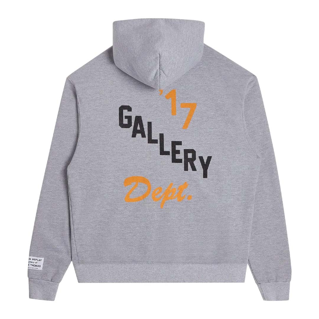 Gallery Dept. Boxing Merch Zip Hoodie 'Heather Grey' by Gallery Dept - NWAHype No.1 for streetwear Hoodies in USA
