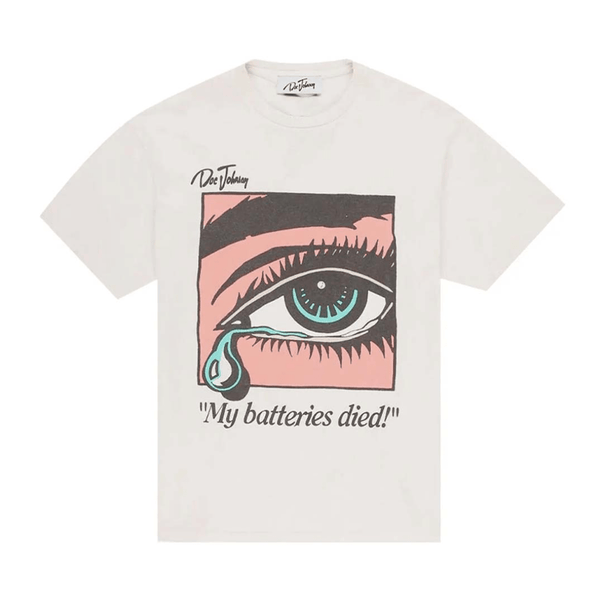 Gallery Dept. Dead Batteries Antique White Tee by Gallery Dept - NWAHYPE No.1 for streetwear T-Shirts in USA