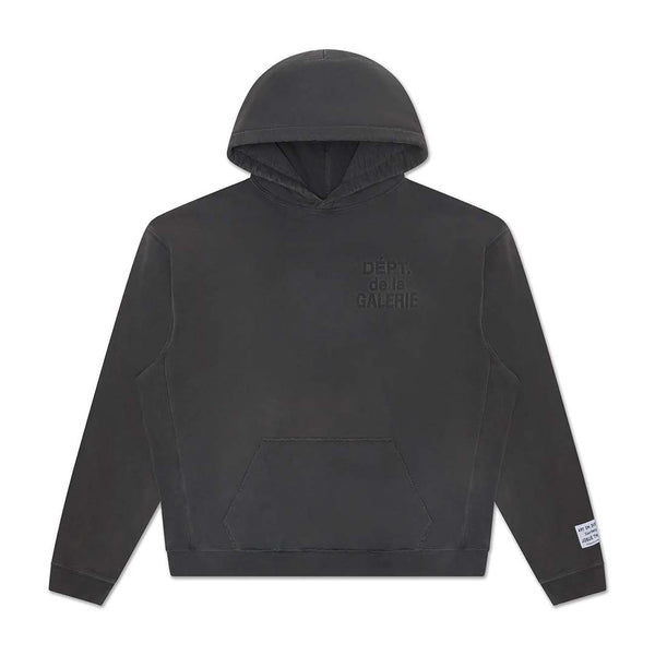 Gallery Dept. Embossed French Hoodie Graphite by Gallery Dept - NWAHYPE No.1 for streetwear Hoodies in USA