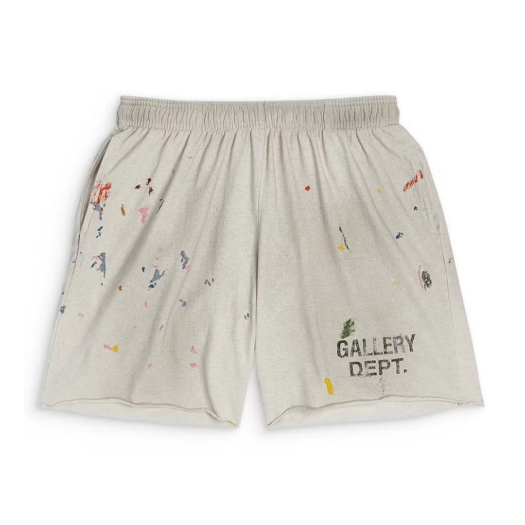 Gallery Dept. Insomnia Shorts Distressed Brown Grey White by Gallery Dept - NWAHYPE No.1 for streetwear Shorts in USA