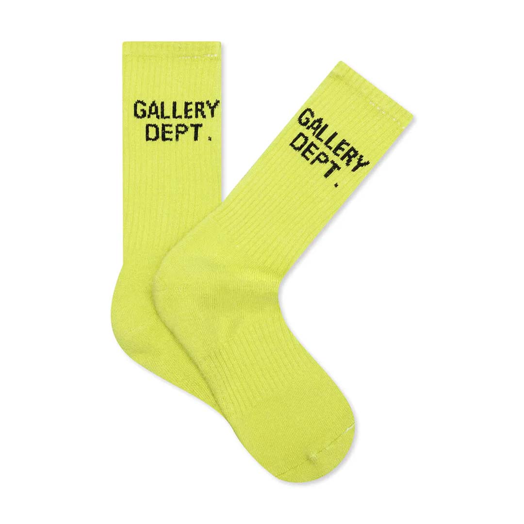 Gallery Dept. Neon Green Socks by Gallery Dept - NWAHYPE No.1 for streetwear Accessories in USA