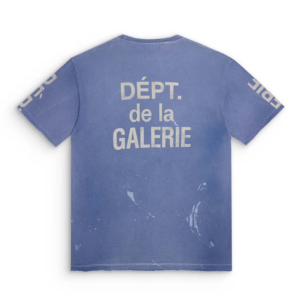 Gallery Dept. Painted French Faded Blue Tee by Gallery Dept - NWAHYPE No.1 for streetwear T-Shirts in USA