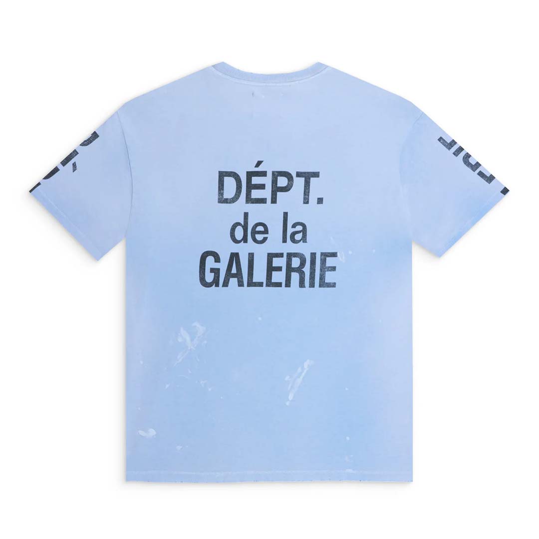 Gallery Dept. Painted French Light Blue Tee by Gallery Dept - NWAHYPE No.1 for streetwear T-Shirts in USA
