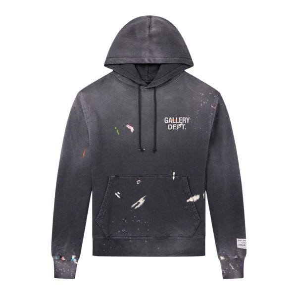 Gallery Dept. Painted Logo Hoodie Vintage Black by Gallery Dept - NWAHYPE No.1 for streetwear Hoodies in USA
