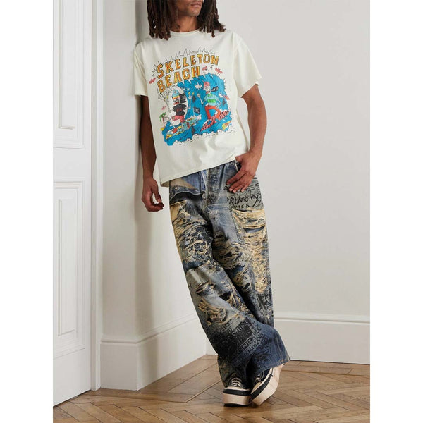 Gallery Dept. Skeleton Beach Tee White by Gallery Dept - NWAHYPE No.1 for streetwear T-Shirts in USA
