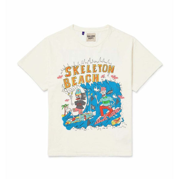Gallery Dept. Skeleton Beach Tee White by Gallery Dept - NWAHYPE No.1 for streetwear T-Shirts in USA