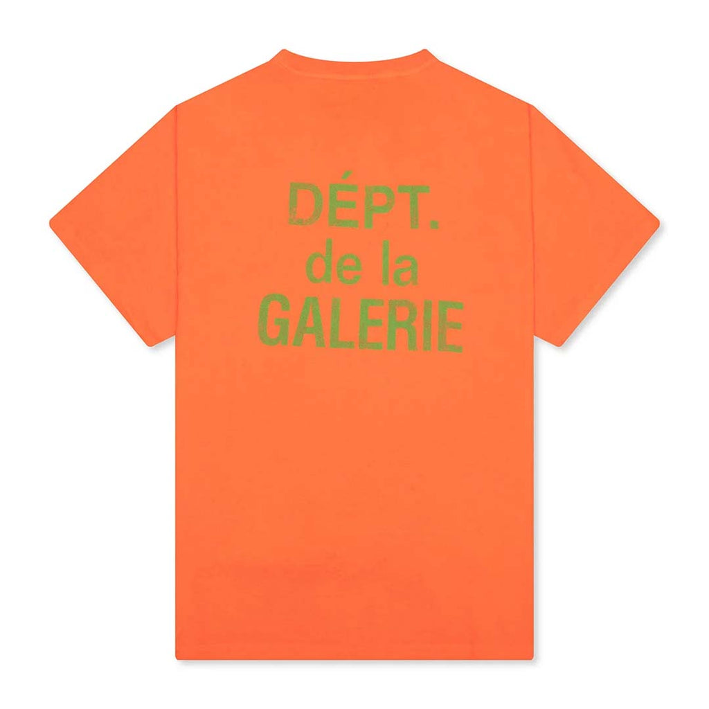 Gallery Dept. Souvenir French Logo Tee Orange Green by Gallery Dept - NWAHYPE No.1 for streetwear T-Shirts in USA
