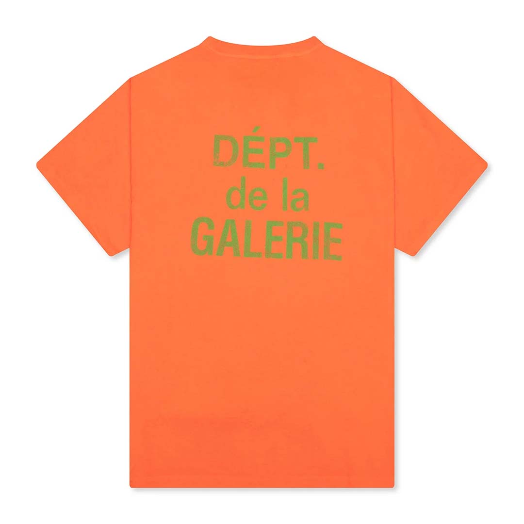 Gallery Dept. Souvenir French Logo Tee Orange Green by Gallery Dept - NWAHYPE No.1 for streetwear T-Shirts in USA