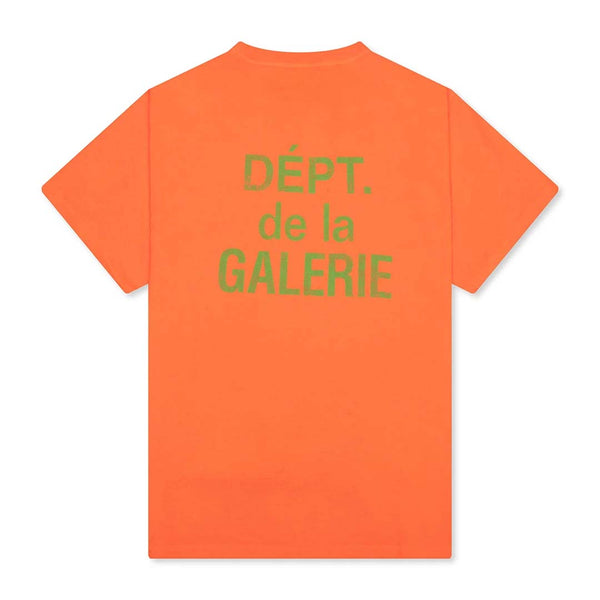 Gallery Dept. Souvenir French Logo Tee Orange Green by Gallery Dept - NWAHYPE No.1 for streetwear T-Shirts in USA