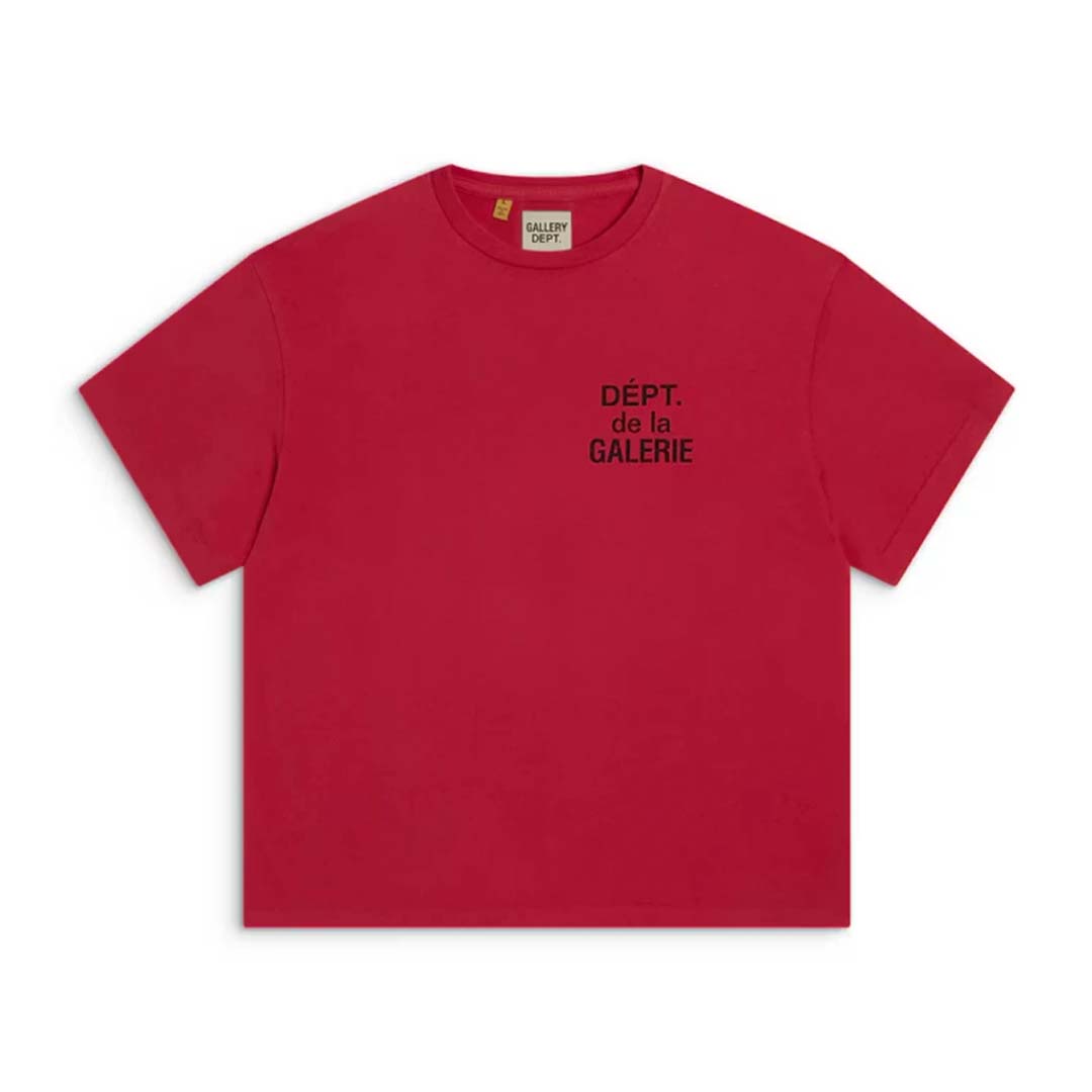 Gallery Dept. Souvenir French Logo Tee Red Black by Gallery Dept - NWAHYPE No.1 for streetwear T-Shirts in USA