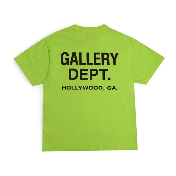 Gallery Dept. Souvenir Lime Green Tee by Gallery Dept - NWAHYPE No.1 for streetwear T-Shirts in USA