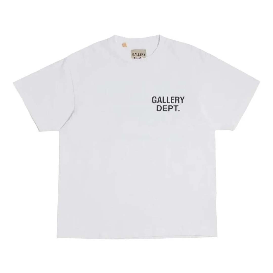 Gallery Dept. Souvenir Logo Tee White Black by Gallery Dept - NWAHype 1 for streetwear T-Shirts in USA