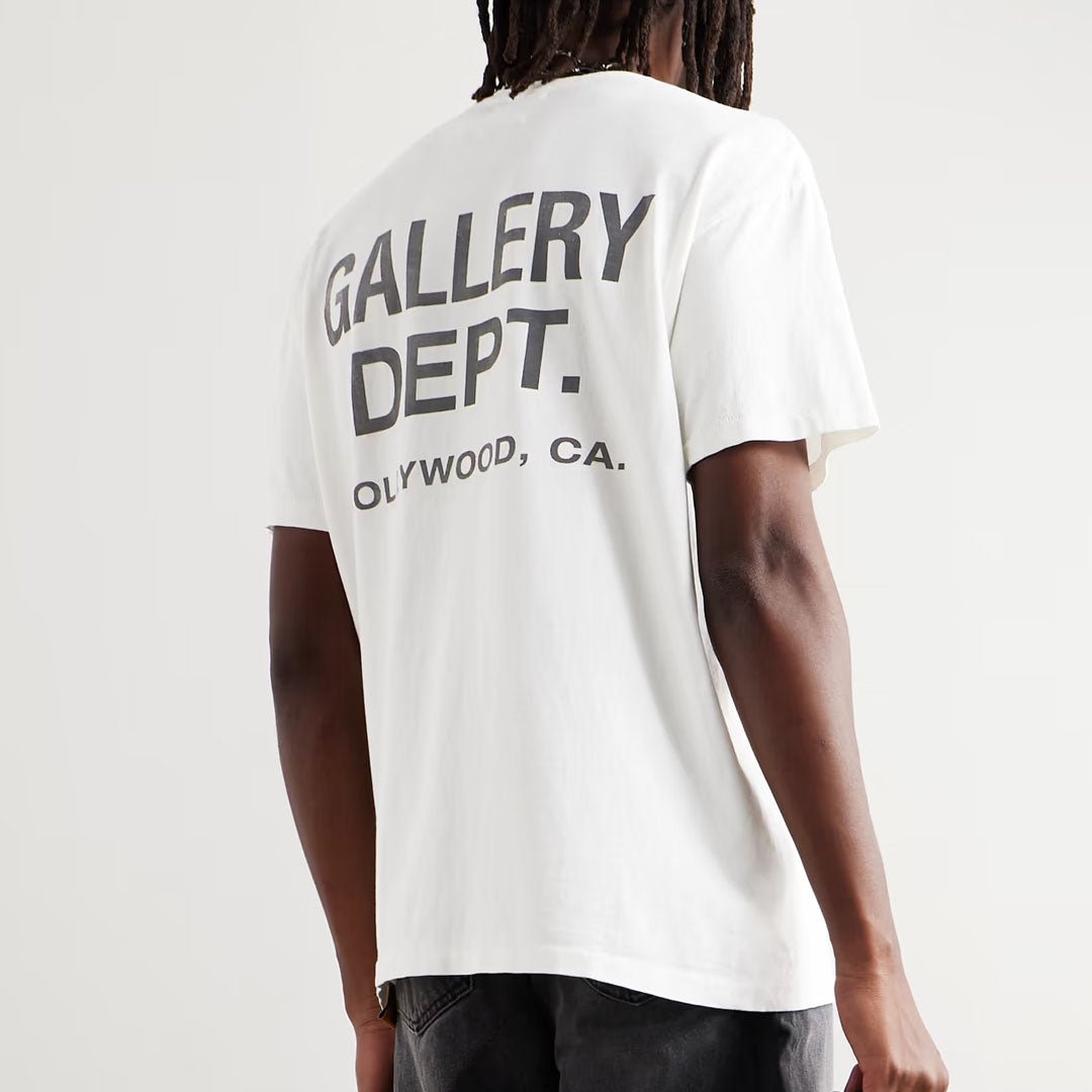 Gallery Dept. Souvenir Logo Tee White Black by Gallery Dept - NWAHype 1 for streetwear T-Shirts in USA