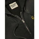 Gallery Dept. Sun Faded Zip Up Hoodie Black by Gallery Dept - NWAHype No.1 for streetwear Hoodies in USA