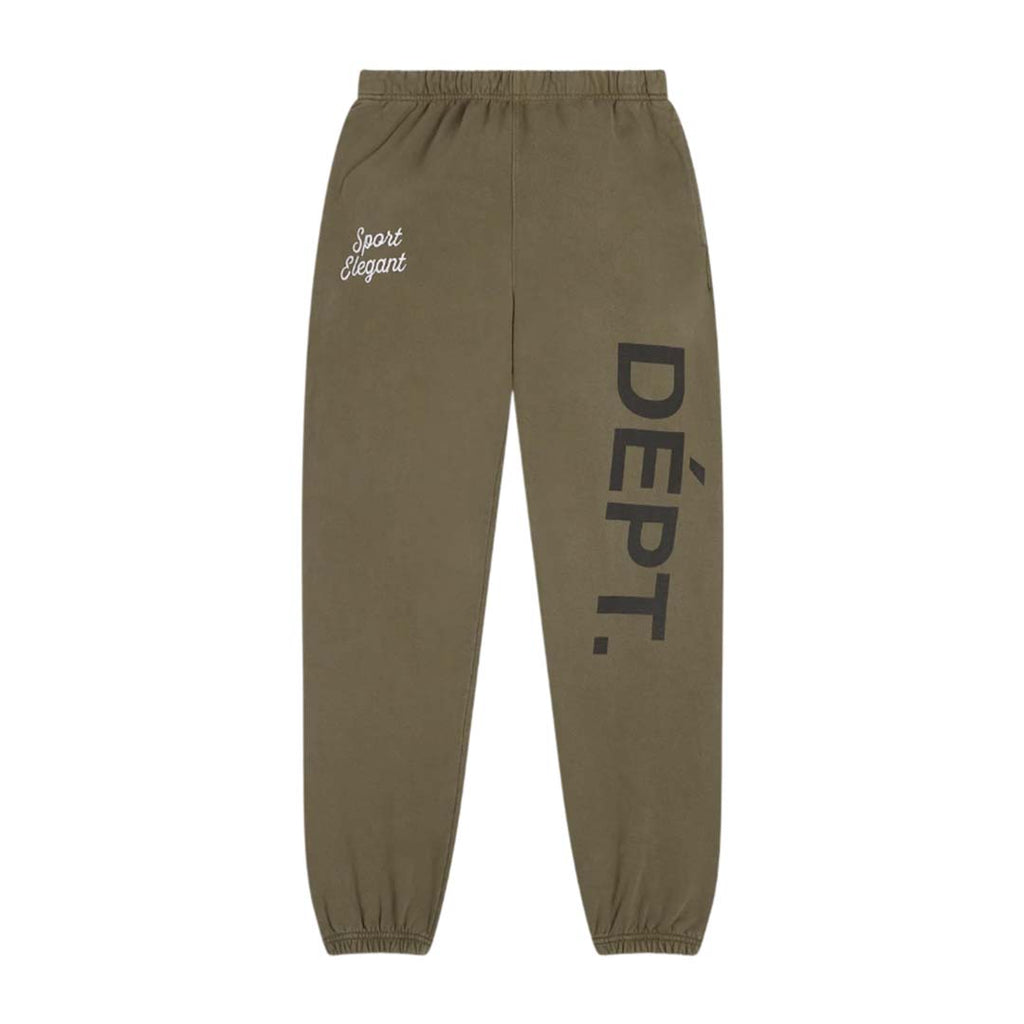 Gallery Dept. Team Dept Sweatpants Olive Green by Gallery Dept - NWAHYPE No.1 for streetwear Pants in USA